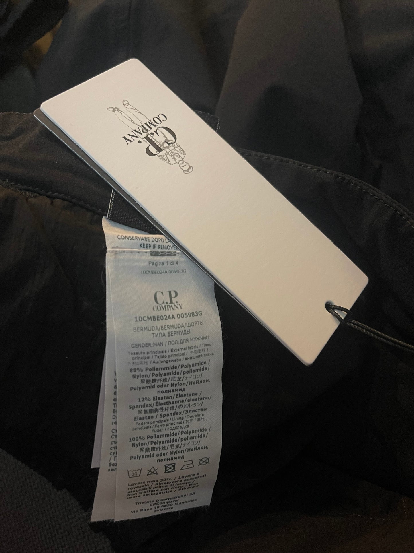 C.P. Company Black Shorts (28-30)