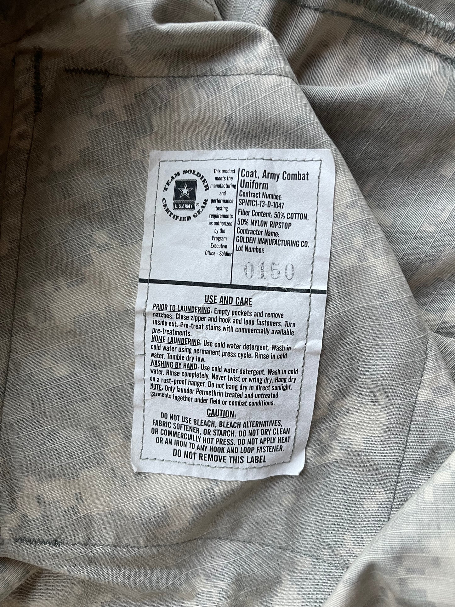 U.S. Military Army Combat Uniform Vintage Overshirt (M)