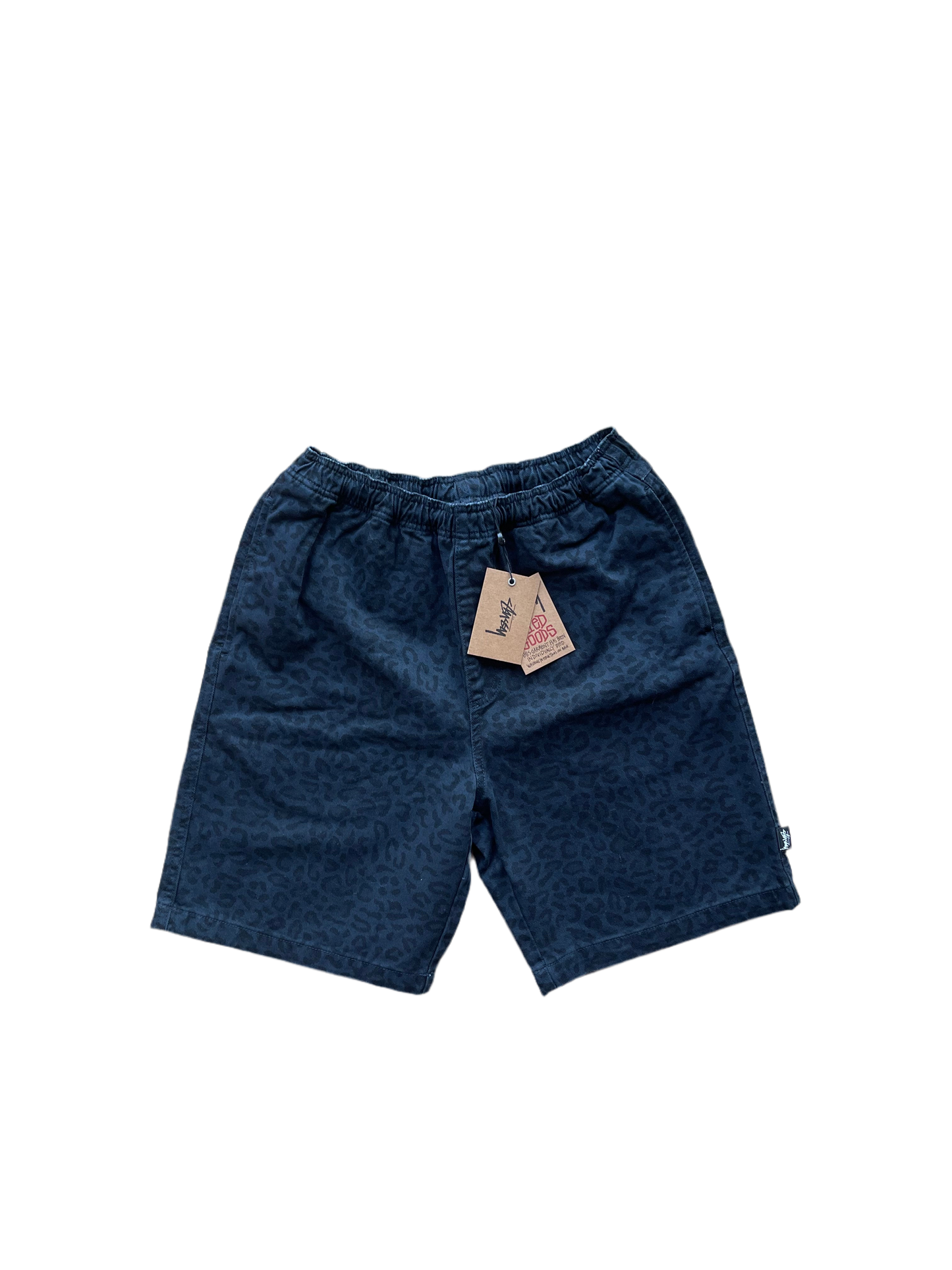 Stussy Blue Leopard Denim Shorts (M)