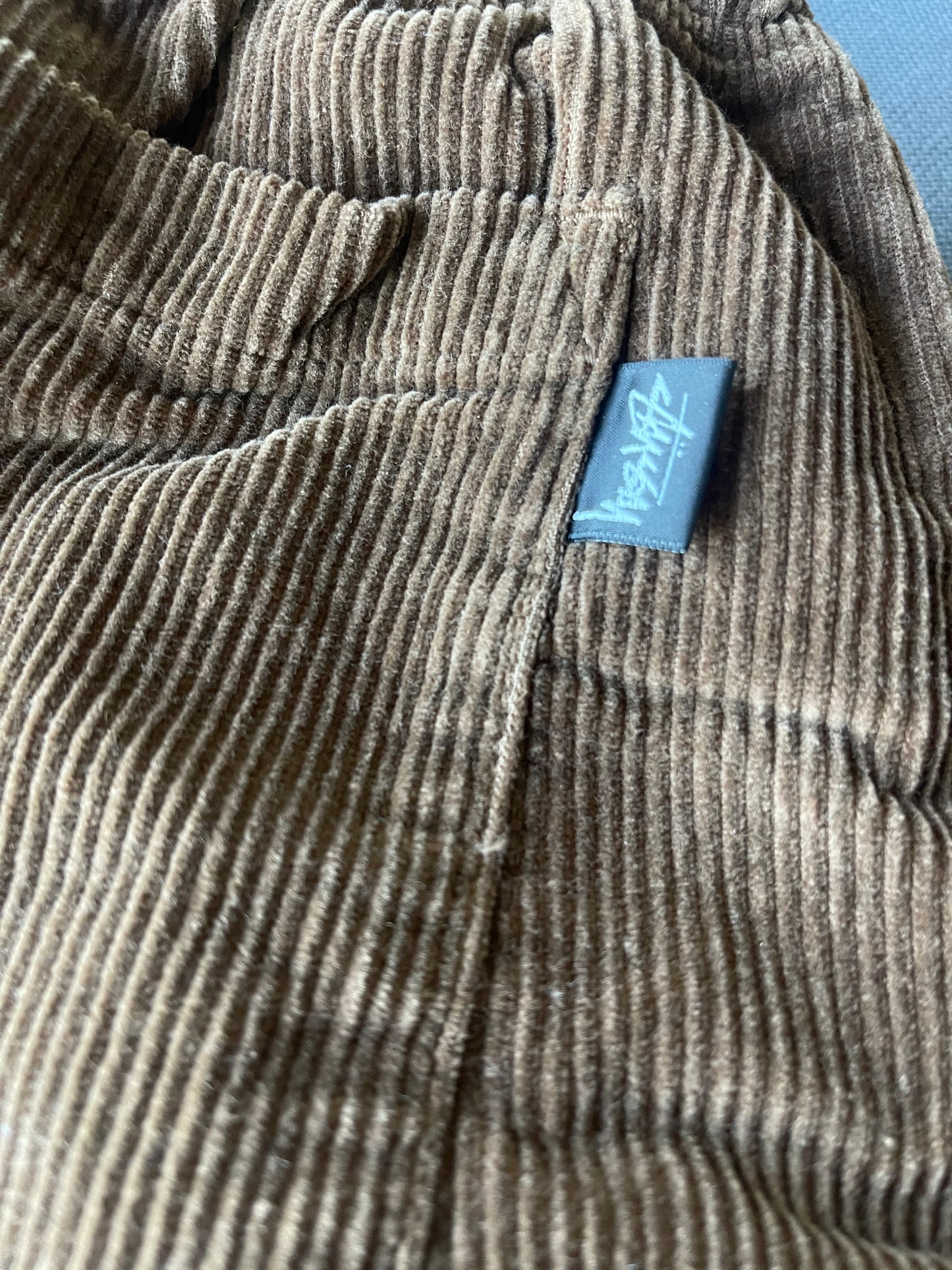 Stussy Brown Corduroy Relaxed Pants (XL)