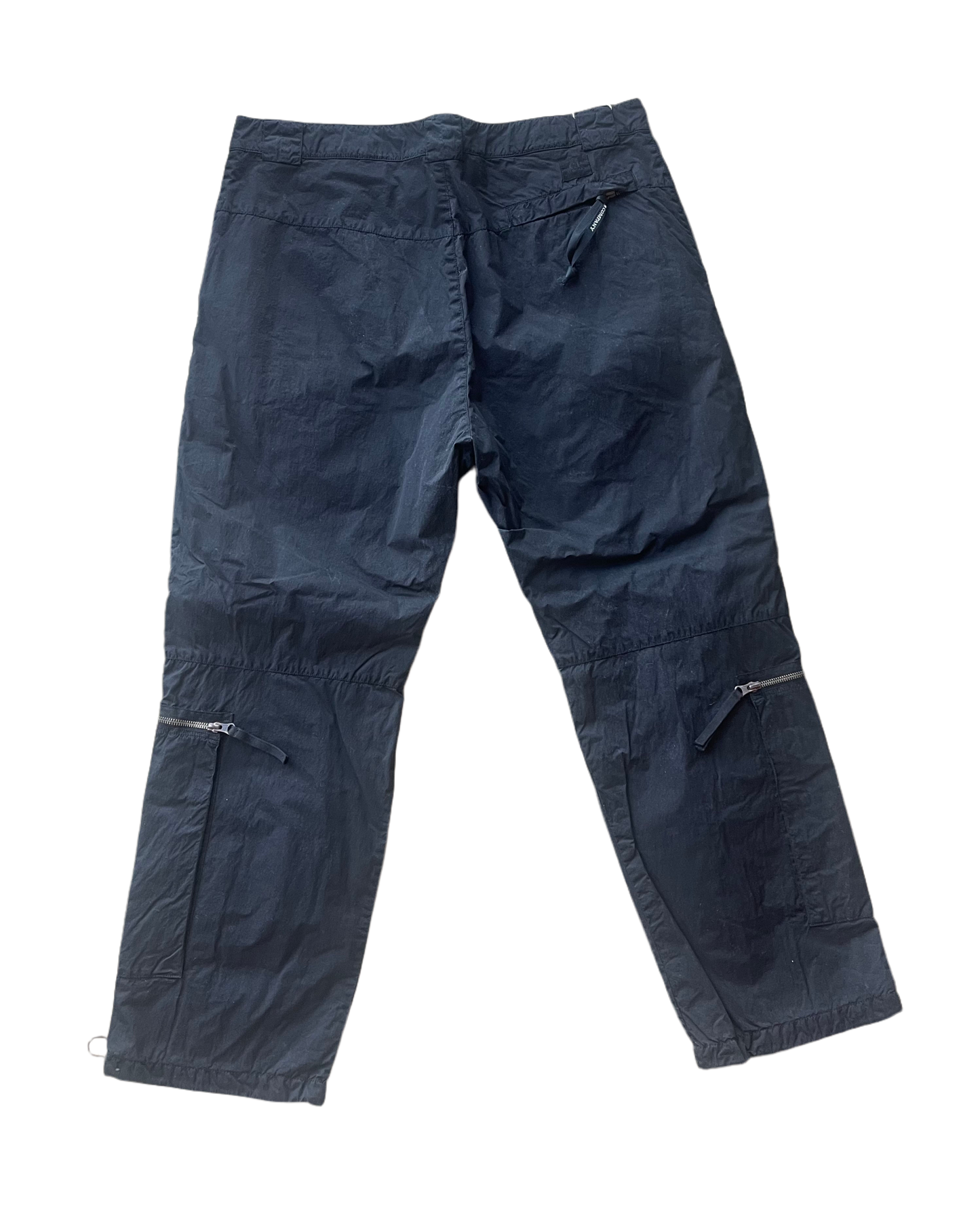 C.P. Company Black Microreps Nylon Cargo Pants (34)