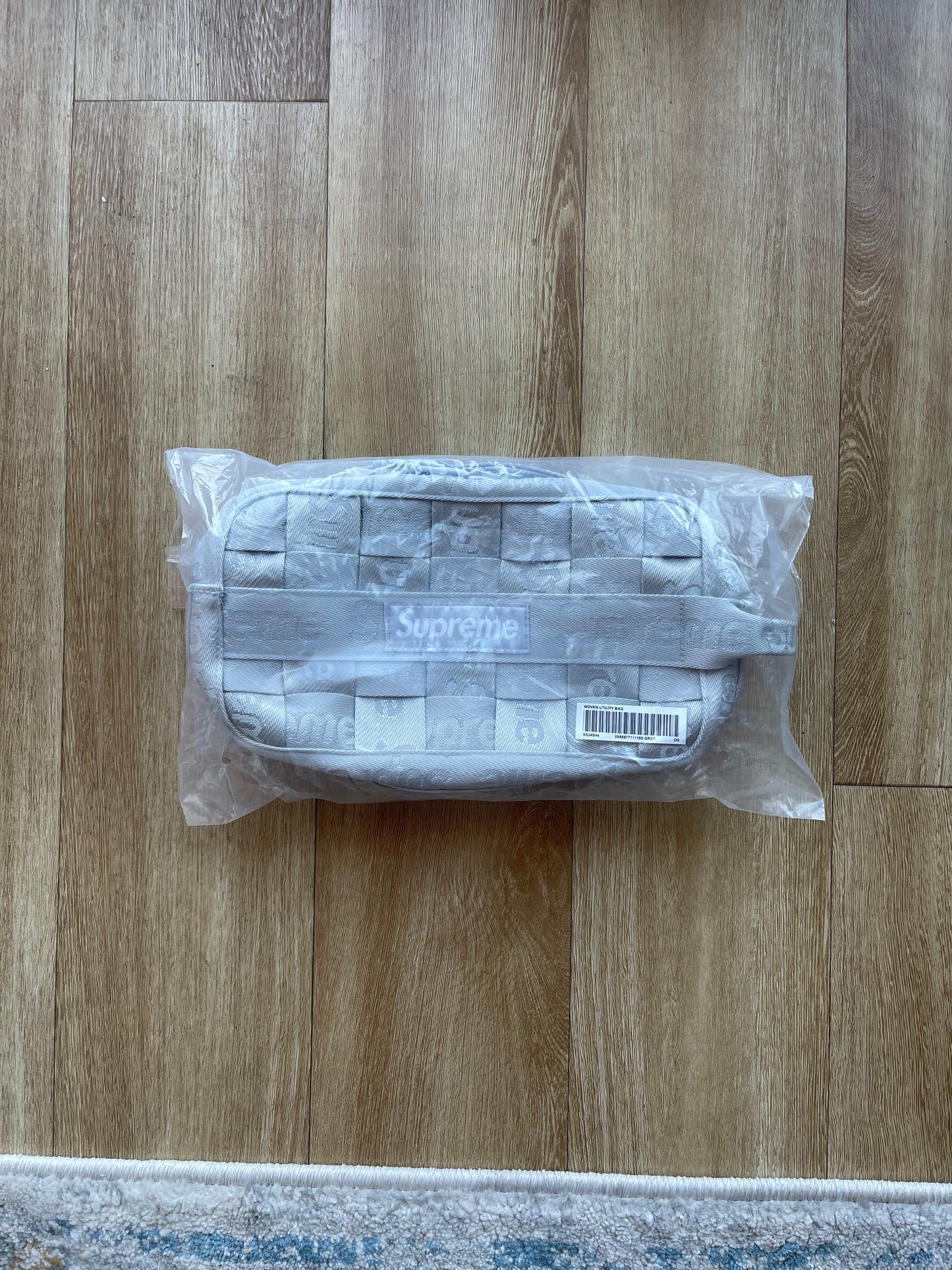 Supreme Woven Utility Silver Bag