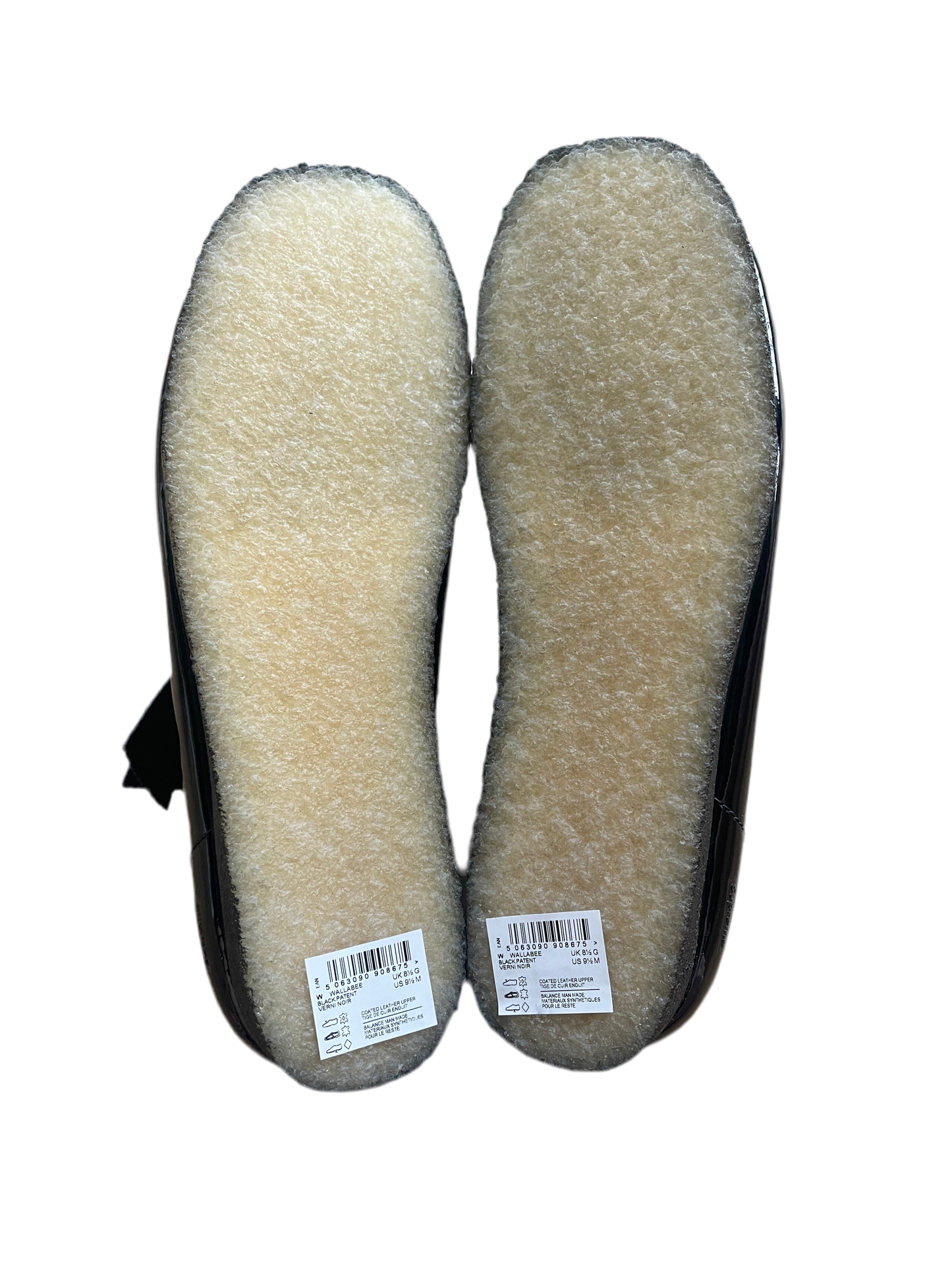 Supreme X Clarks Originals Wallabee Black Patent Leather Boots (9.5US)