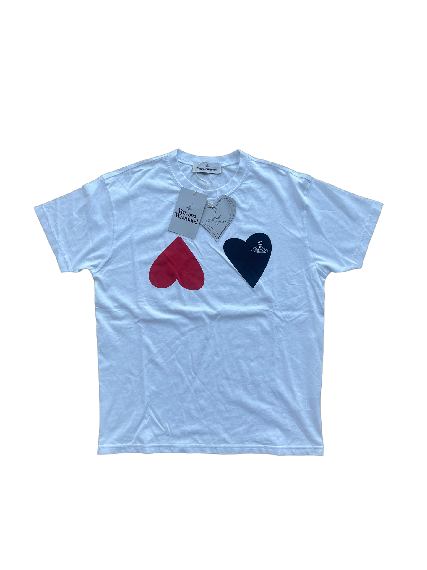 Vivienne Westwood White Heart T-shirt (M)
