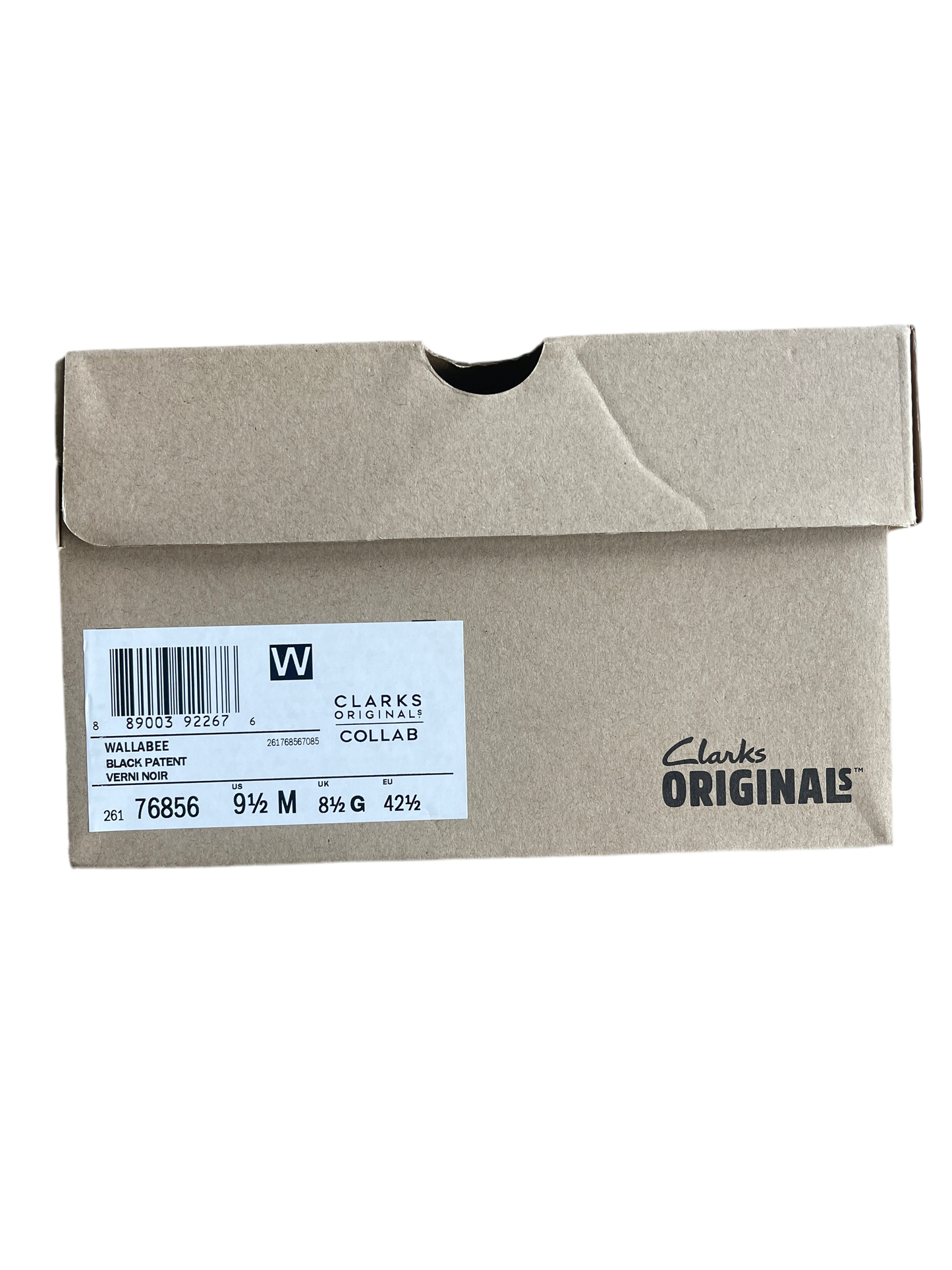 Supreme X Clarks Originals Wallabee Black Patent Leather Boots (9.5US)