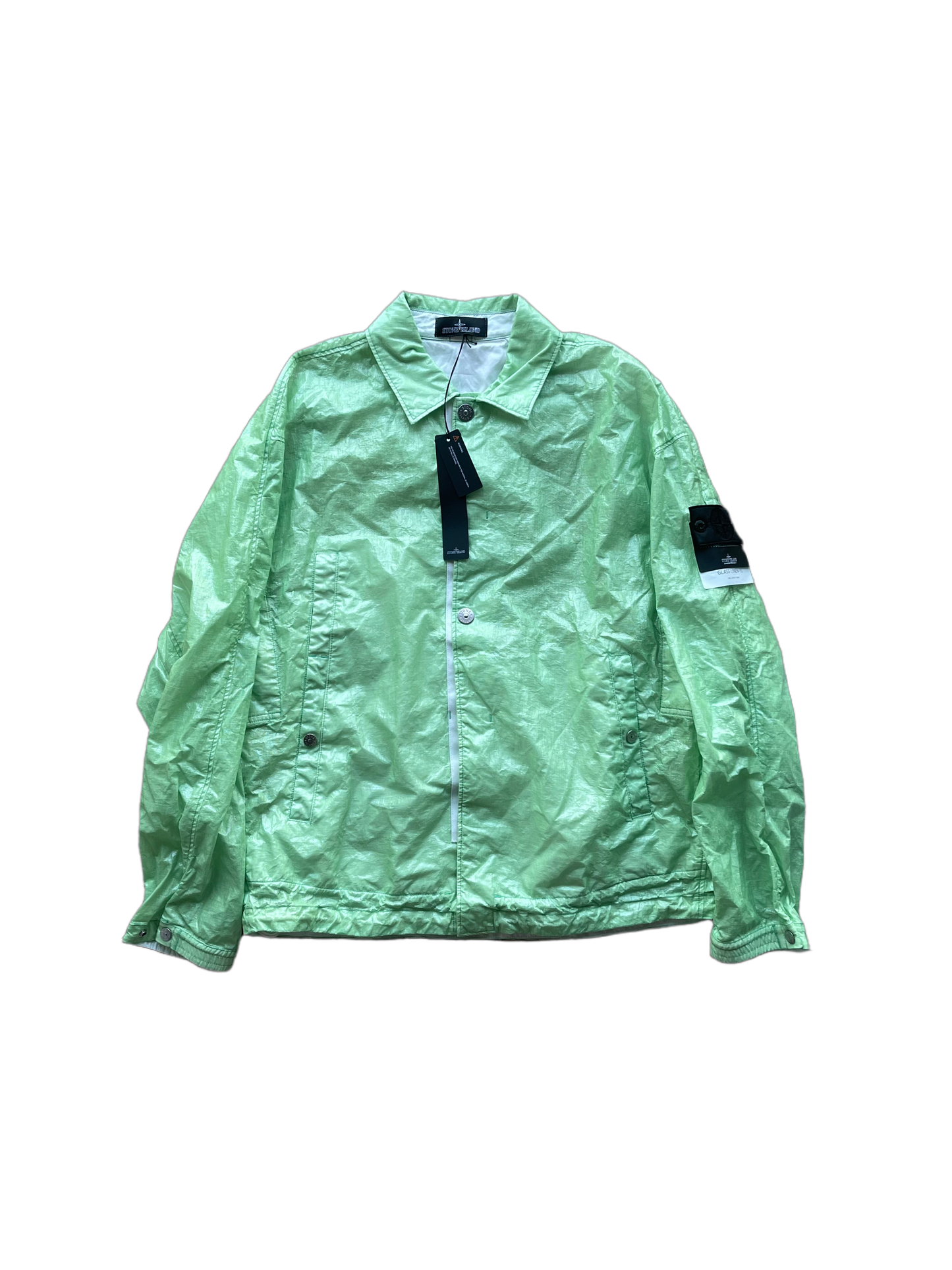 Stone Island Shadow Project Green Glass Linen-TC Jacket (XL)