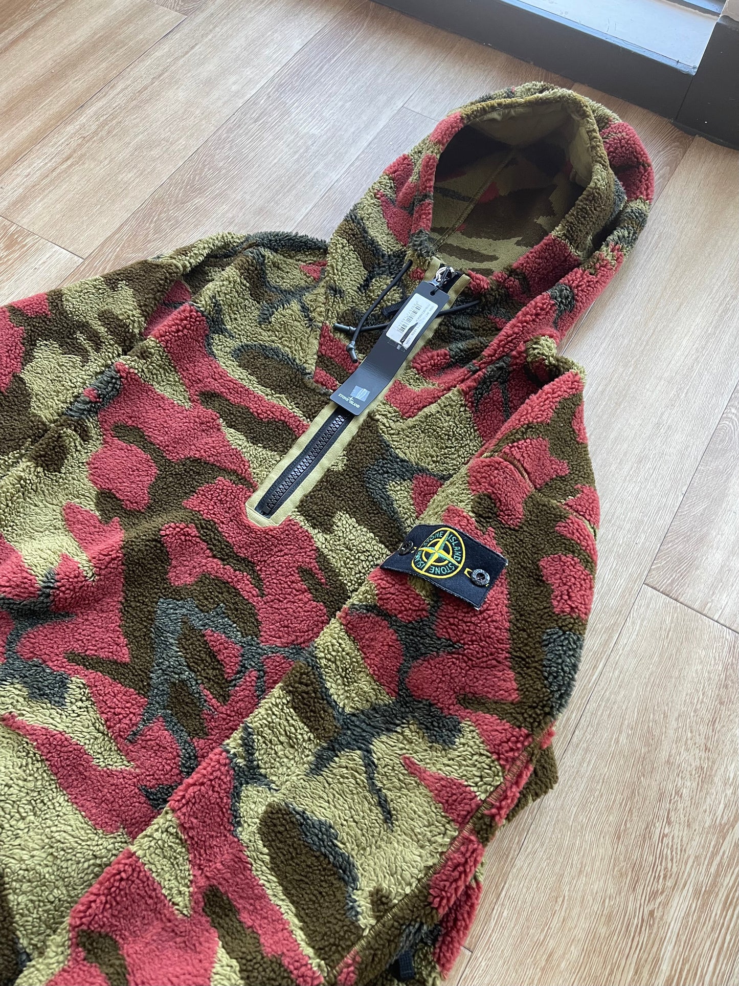 Stone Island Heritage Camo Fleece Hooded Sweatshirt (M)