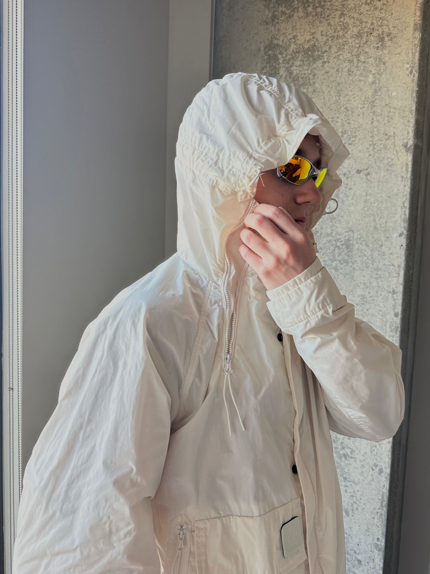 C.P. Company White Metropolis Memri Jacket (M)