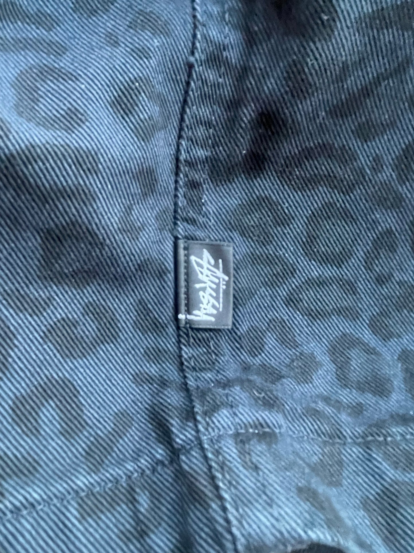 Stussy Blue Leopard Denim Shorts (M)