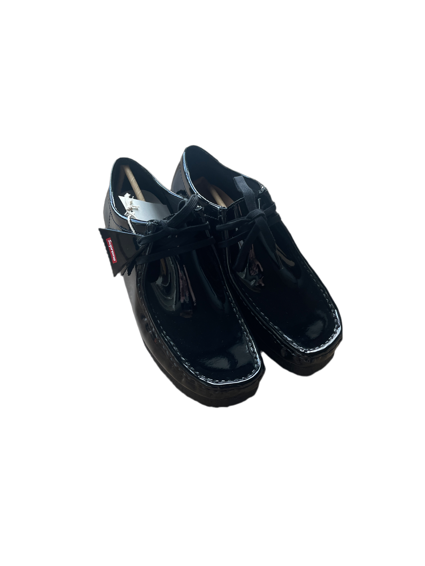 Supreme X Clarks Originals Wallabee Black Patent Leather Boots (9.5US)