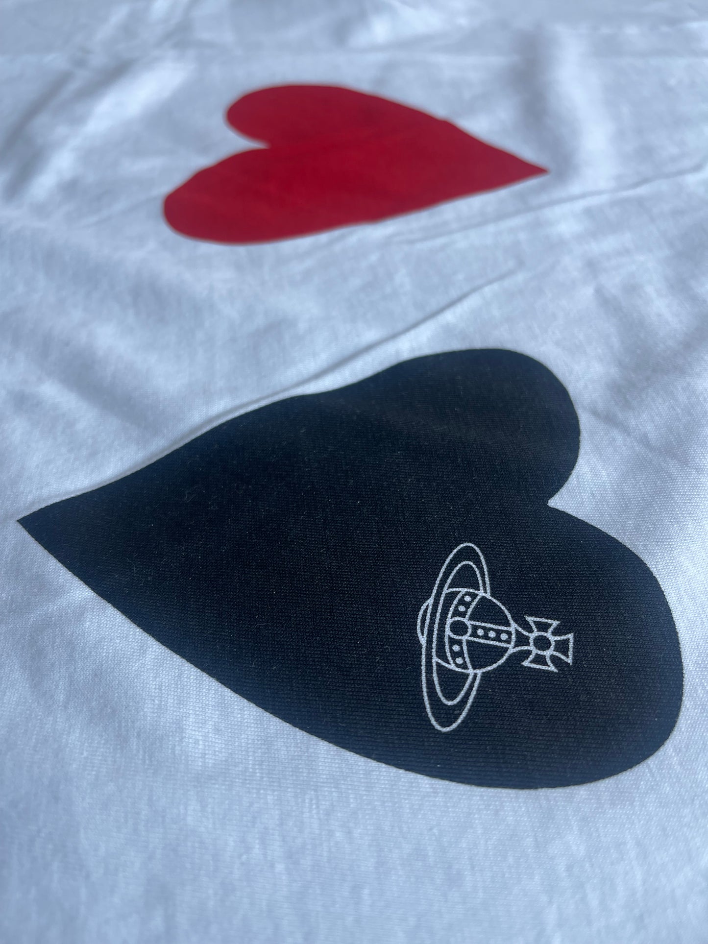 Vivienne Westwood White Heart T-shirt (M)