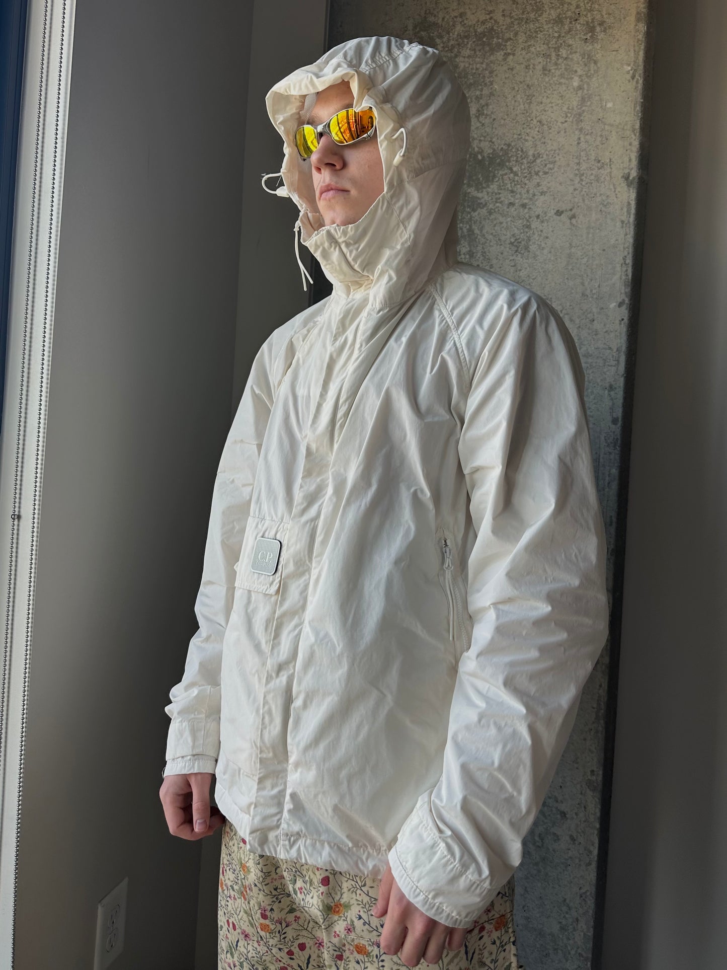 C.P. Company White Metropolis Memri Jacket (M)