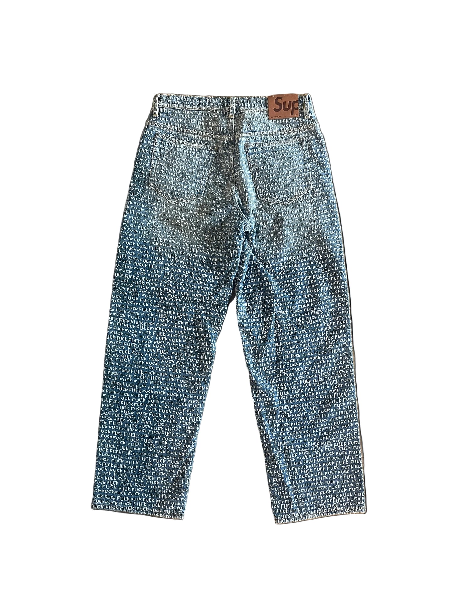 Supreme F*CK Stitch Loose Fit Jean
